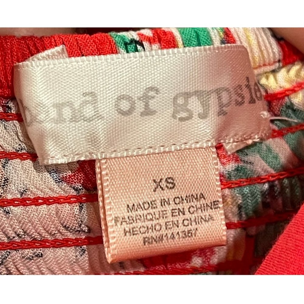 BAND OF GYPSIES Red Floral Maxi Long Dress - Picture 2 of 3